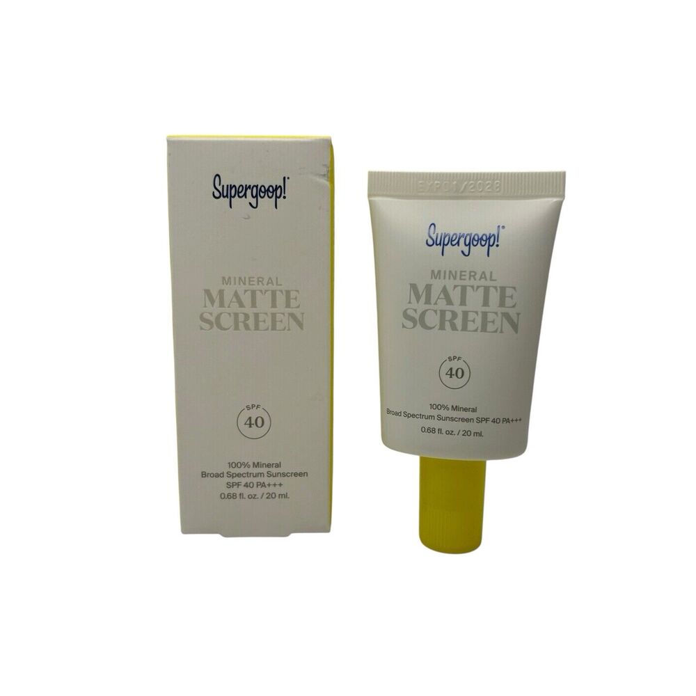 NEW Supergoop! Mineral Mattescreen SPF 40 0.68 fl oz./ 20 mL exp. 01/2028